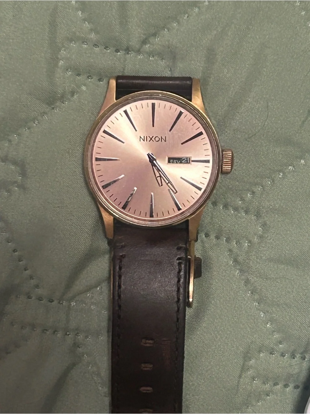 Nixon Rose Gold Sentry Watch